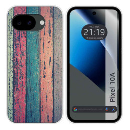 Funda Silicona para Google Pixel 10a 5G diseño Madera 10...