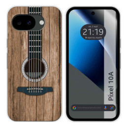 Funda Silicona para Google Pixel 10a 5G diseño Madera 11...