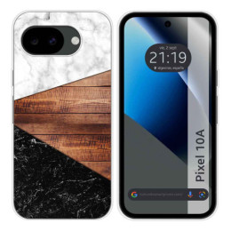 Funda Silicona para Google Pixel 10a 5G diseño Mármol 11...