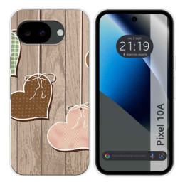 Funda Silicona para Google Pixel 10a 5G diseño Corazones...