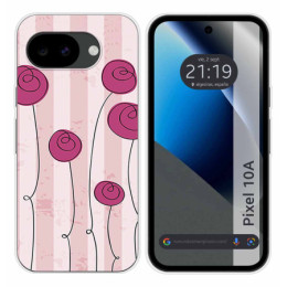 Funda Silicona para Google Pixel 10a 5G diseño Flores...