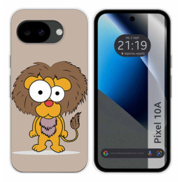 Funda Silicona para Google Pixel 10a 5G diseño Leon Dibujos