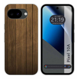 Funda Silicona para Google Pixel 10a 5G diseño Madera...