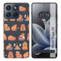 Funda Silicona Transparente para Motorola Edge 70 5G diseño Capibara 01 Dibujos