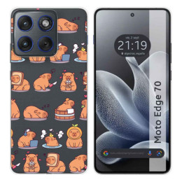 Funda Silicona Transparente para Motorola Edge 70 5G...
