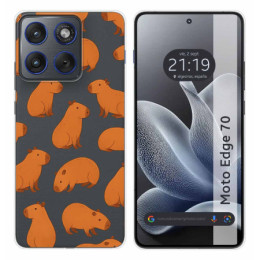 Funda Silicona Transparente para Motorola Edge 70 5G...