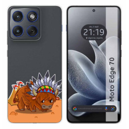 Funda Silicona Transparente para Motorola Edge 70 5G...