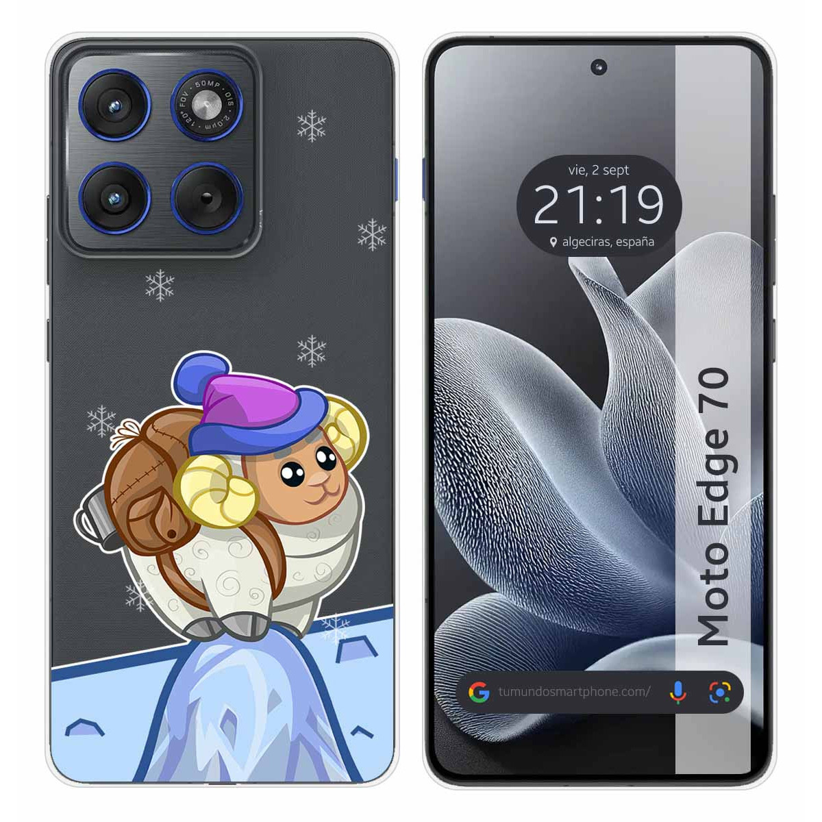 Funda Silicona Transparente para Motorola Edge...
