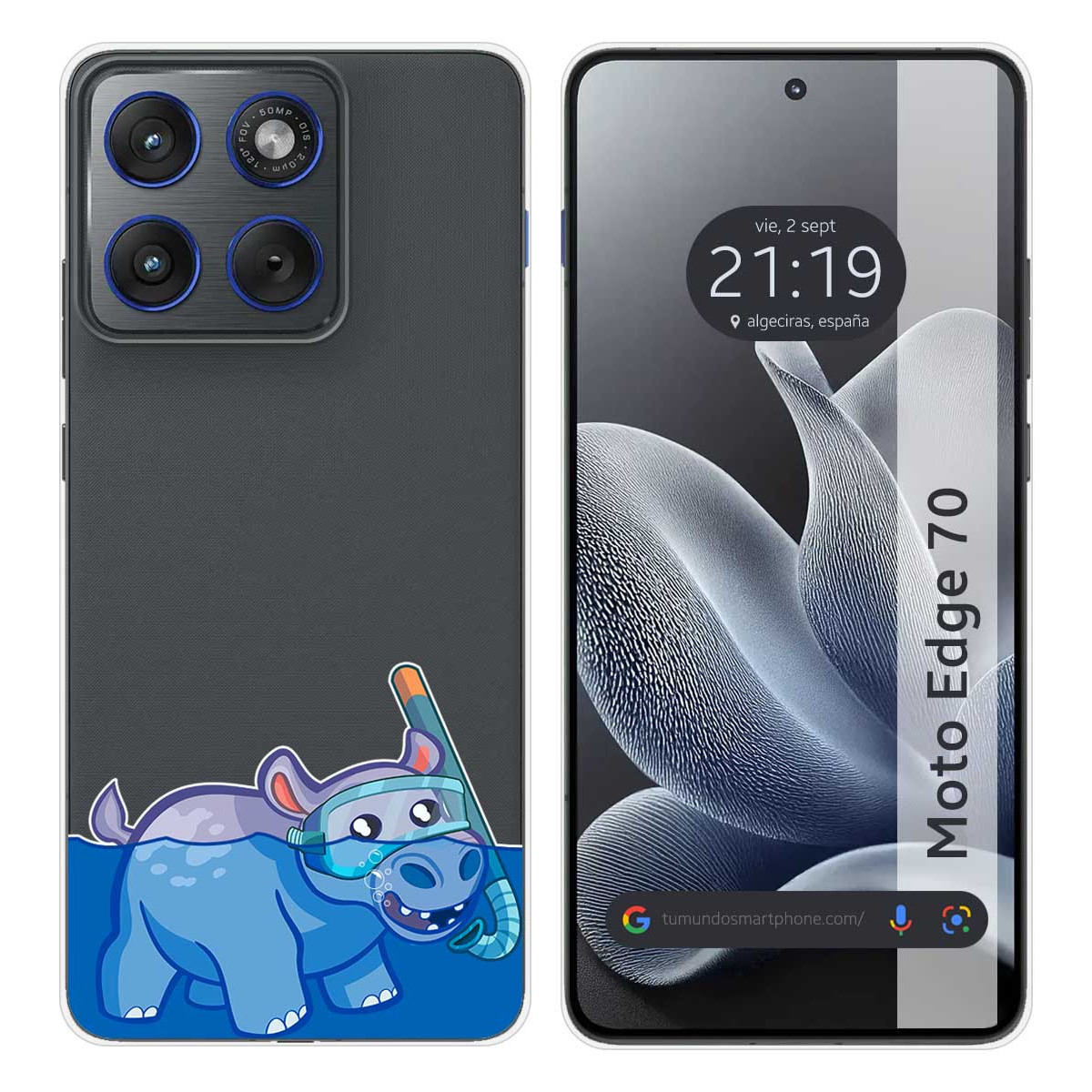 Funda Silicona Transparente para Motorola Edge...