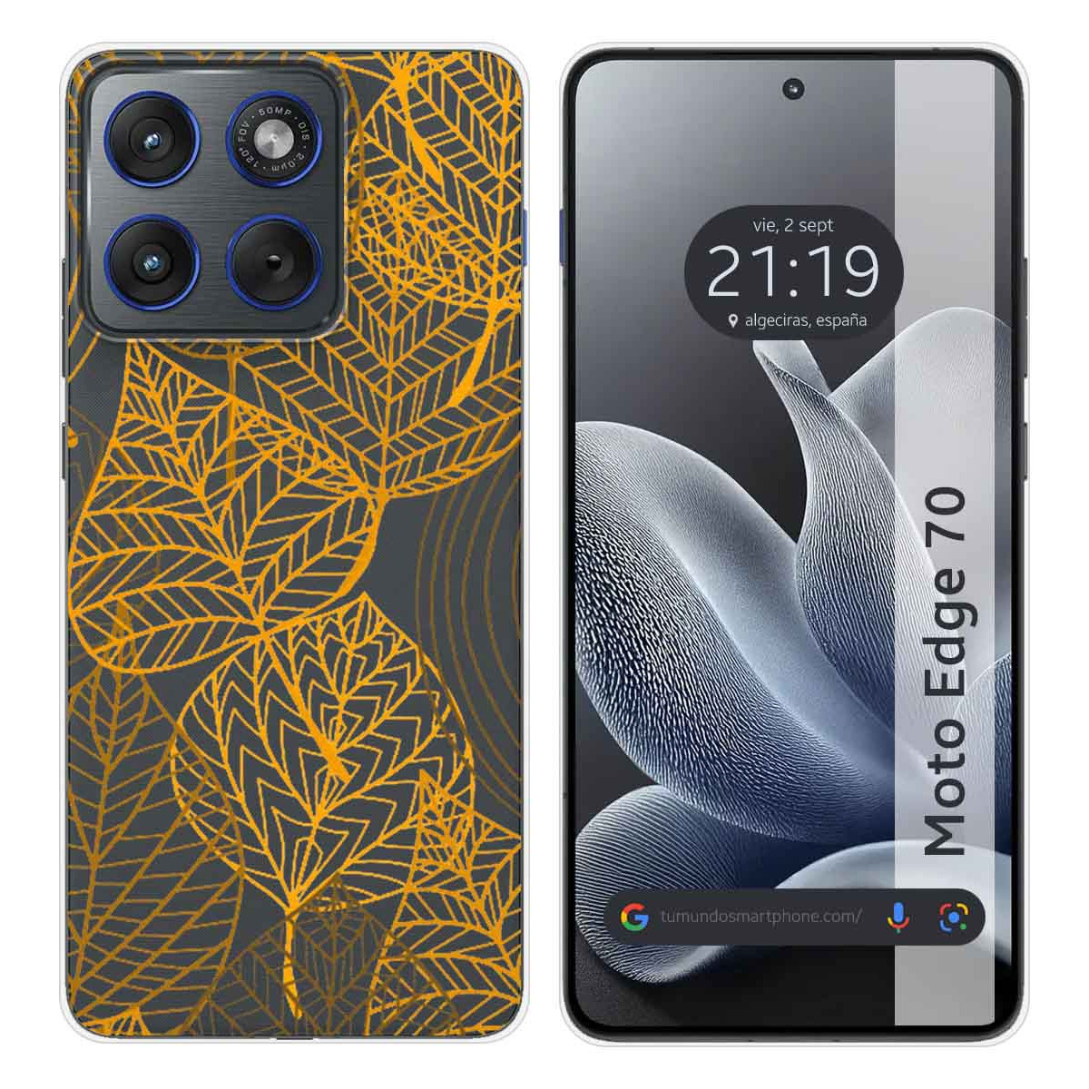 Funda Silicona Transparente para Motorola Edge...