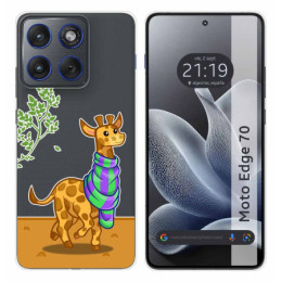Funda Silicona Transparente para Motorola Edge 70 5G...