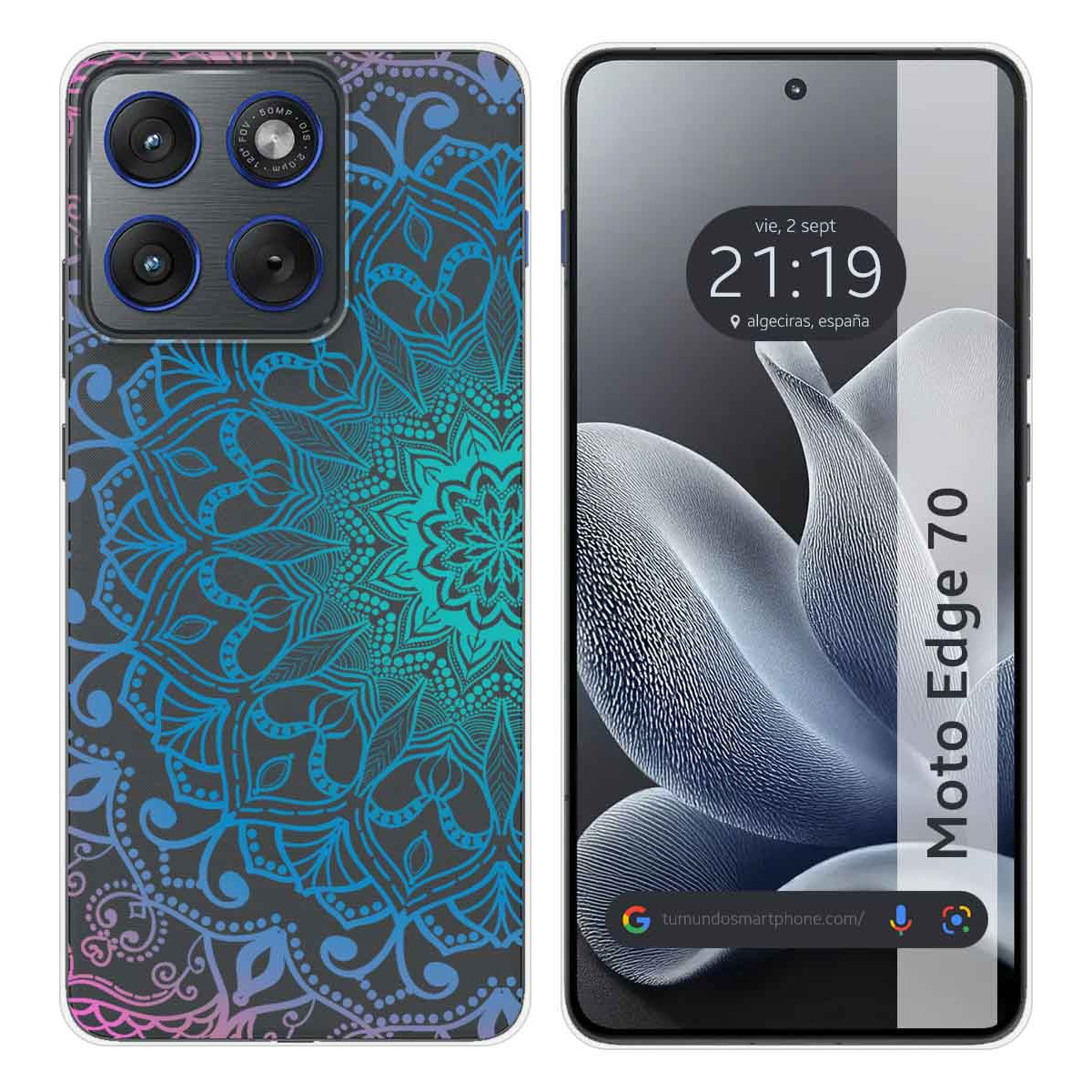Funda Silicona Transparente para Motorola Edge...