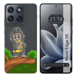 Funda Silicona Transparente para Motorola Edge 70 5G...