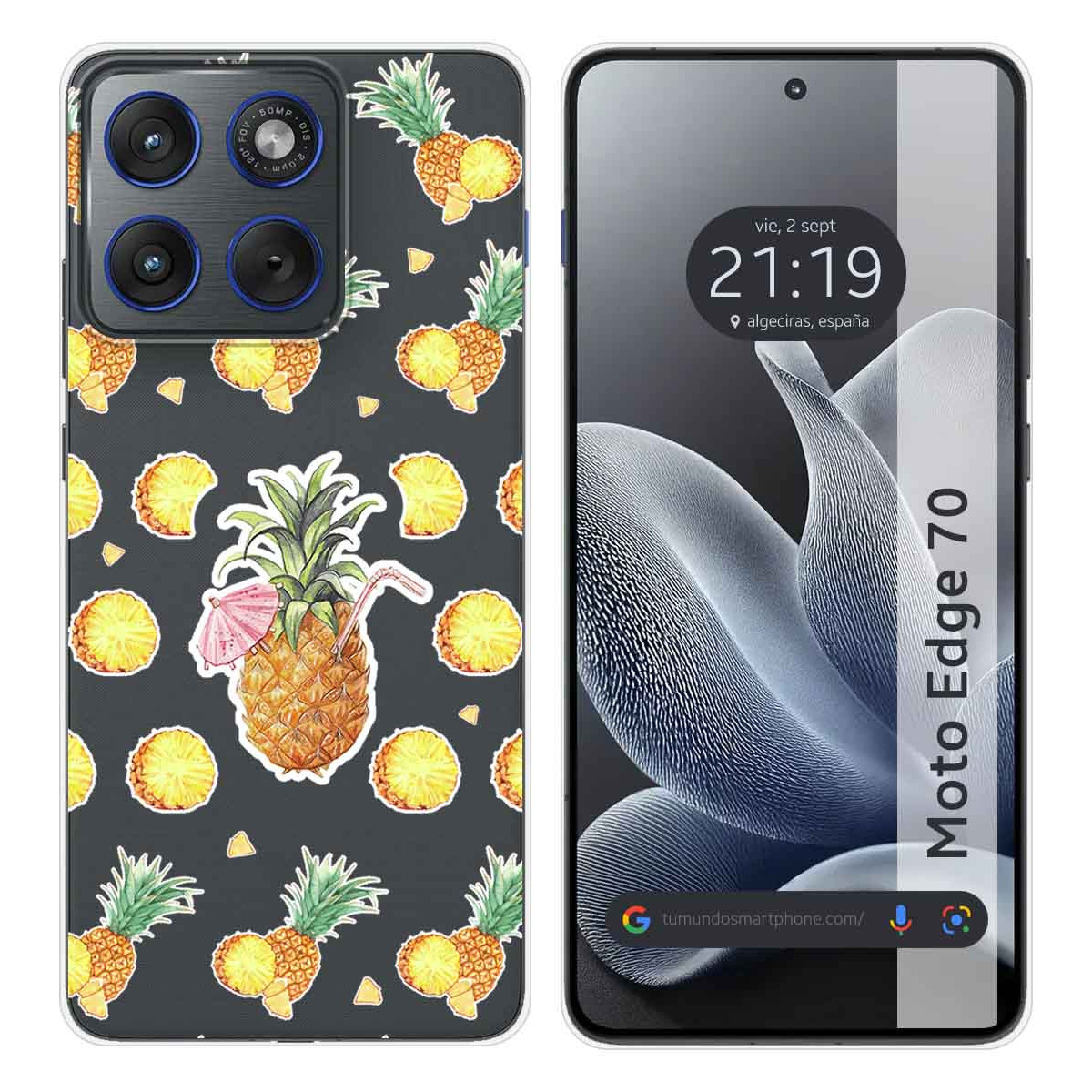 Funda Silicona Transparente para Motorola Edge...