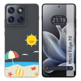 Funda Silicona Transparente para Motorola Edge 70 5G...