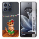 Funda Silicona Transparente para Motorola Edge 70 5G diseño Suricata Dibujos