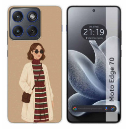 Funda Silicona para Motorola Edge 70 5G diseño Mujer 09...