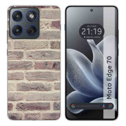 Funda Silicona para Motorola Edge 70 5G diseño Ladrillo...