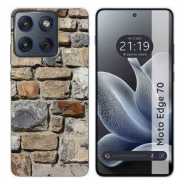 Funda Silicona para Motorola Edge 70 5G diseño Ladrillo...
