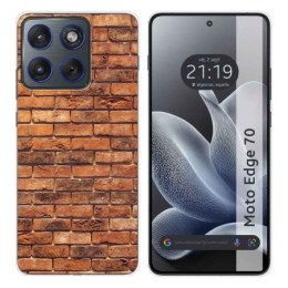 Funda Silicona para Motorola Edge 70 5G diseño Ladrillo...