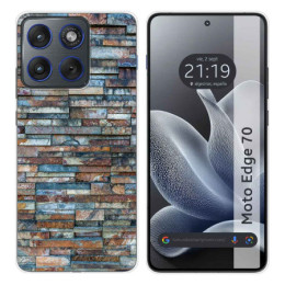 Funda Silicona para Motorola Edge 70 5G diseño Ladrillo...