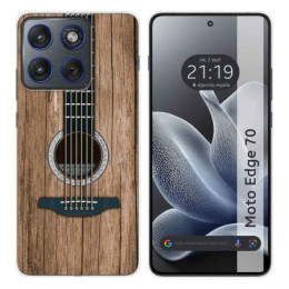 Funda Silicona para Motorola Edge 70 5G diseño Madera 11...