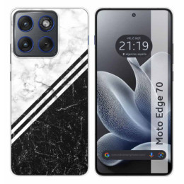 Funda Silicona para Motorola Edge 70 5G diseño Mármol 01...