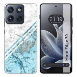 Funda Silicona para Motorola Edge 70 5G diseño Mármol 02...