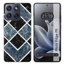 Funda Silicona para Motorola Edge 70 5G diseño Mármol 06...