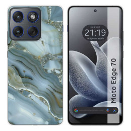 Funda Silicona para Motorola Edge 70 5G diseño Mármol 09...