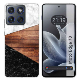 Funda Silicona para Motorola Edge 70 5G diseño Mármol 11...