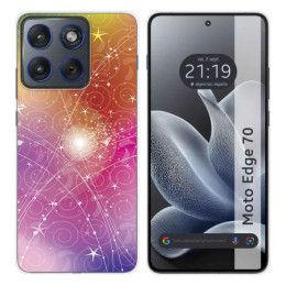 Funda Silicona para Motorola Edge 70 5G diseño Abstracto...