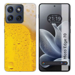 Funda Silicona para Motorola Edge 70 5G diseño Cerveza...
