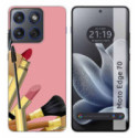 Funda Silicona para Motorola Edge 70 5G diseño Brochas Dibujos