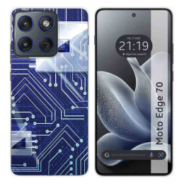 Funda Silicona para Motorola Edge 70 5G diseño Circuito...