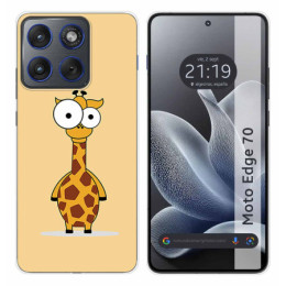 Funda Silicona para Motorola Edge 70 5G diseño Jirafa...