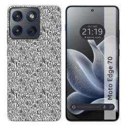 Funda Silicona para Motorola Edge 70 5G diseño Letras...