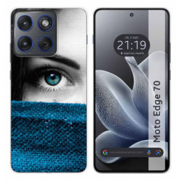 Funda Silicona para Motorola Edge 70 5G diseño Ojo Dibujos