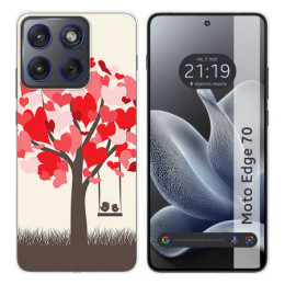 Funda Silicona para Motorola Edge 70 5G diseño Pajaritos...