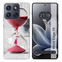 Funda Silicona para Motorola Edge 70 5G diseño Reloj Dibujos