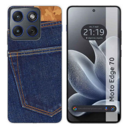Funda Silicona para Motorola Edge 70 5G diseño Vaquero...