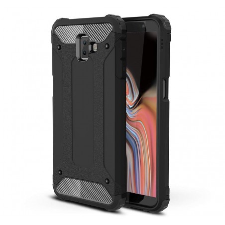 Funda Tipo Hybrid Tough Armor (Pc+Tpu) Negra para Samsung Galaxy J6+ Plus