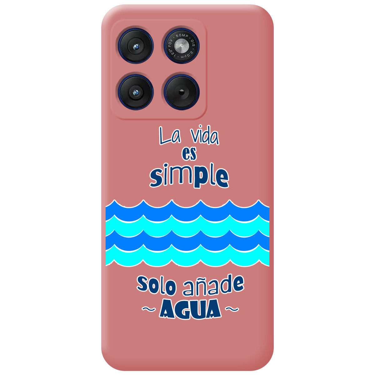 Funda Silicona Líquida Rosa para Motorola Edge...