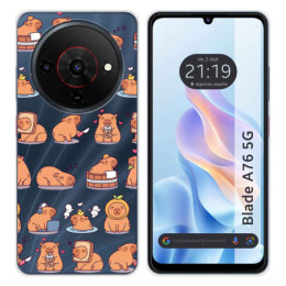 Funda Silicona Transparente para Zte Blade A76 5G diseño...
