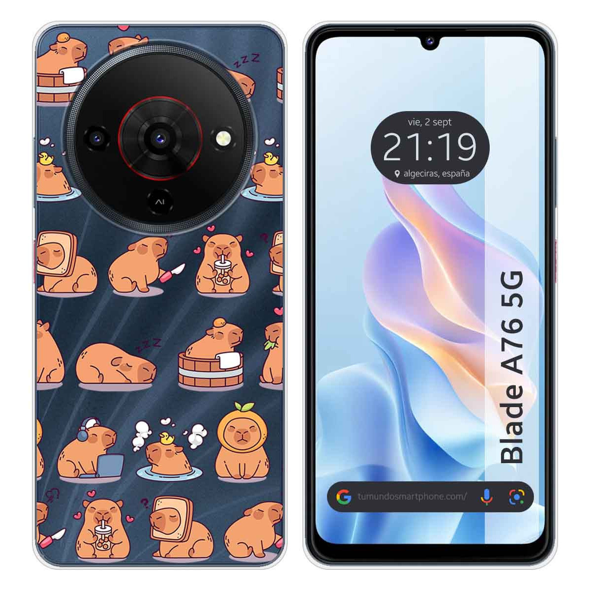 Funda Silicona Transparente para Zte Blade A76...
