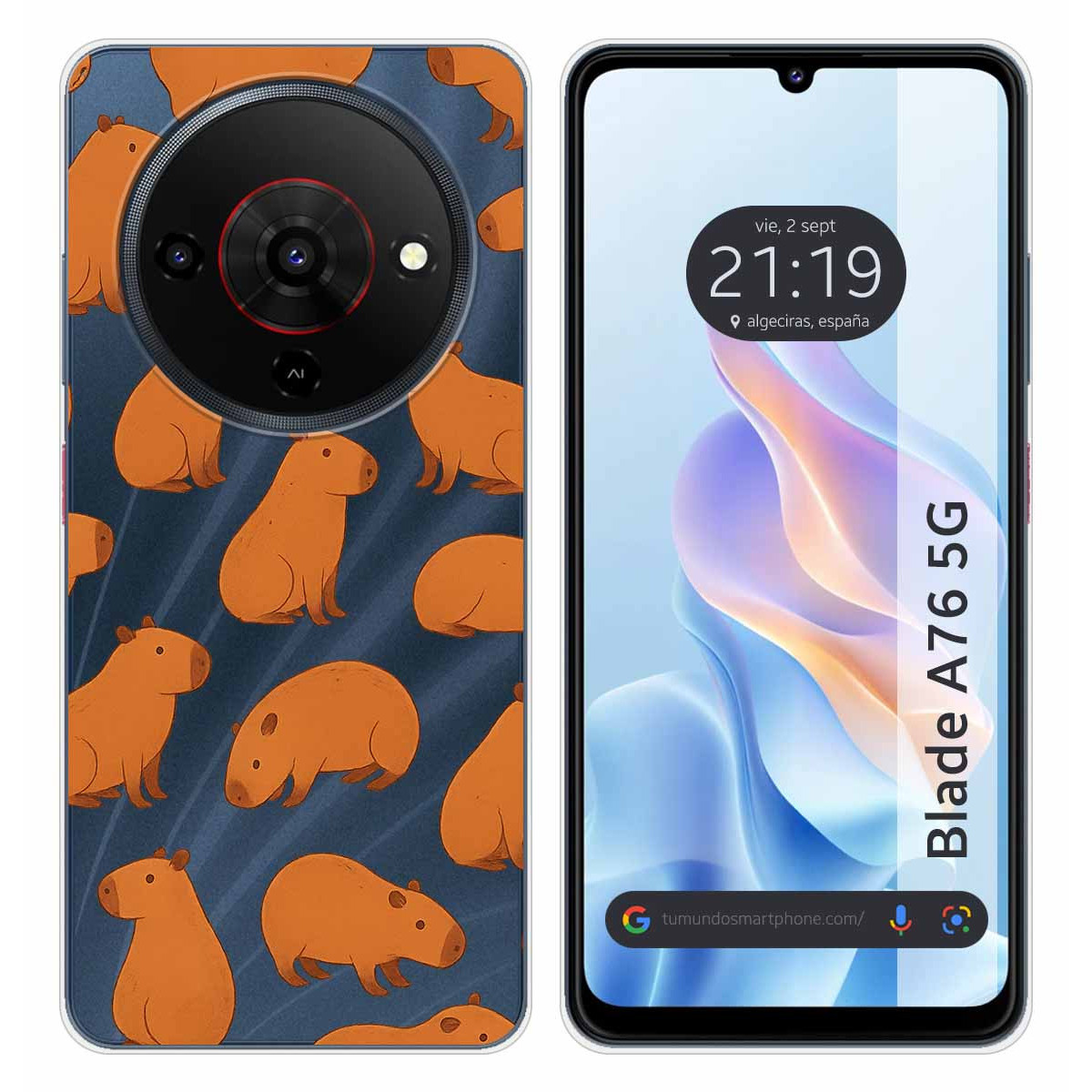 Funda Silicona Transparente para Zte Blade A76...