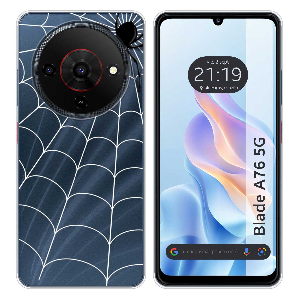 Funda Silicona Transparente para Zte Blade A76...
