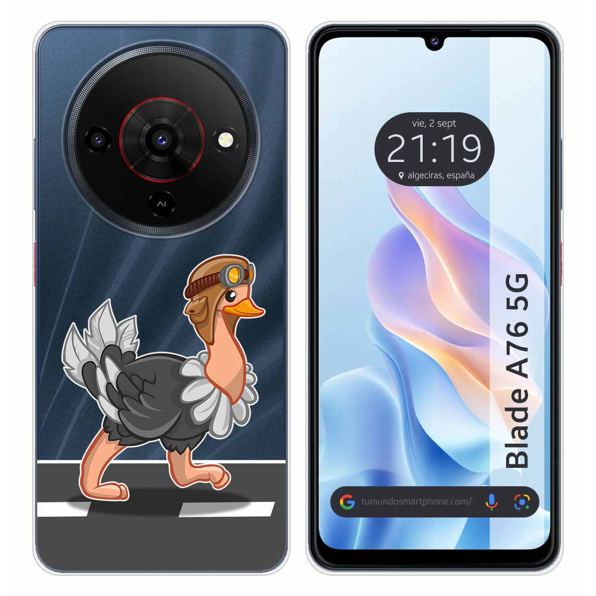 Funda Silicona Transparente para Zte Blade A76...