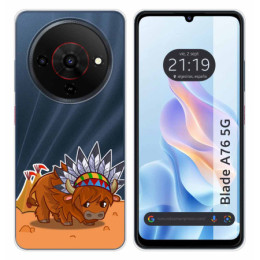 Funda Silicona Transparente para Zte Blade A76 5G diseño...