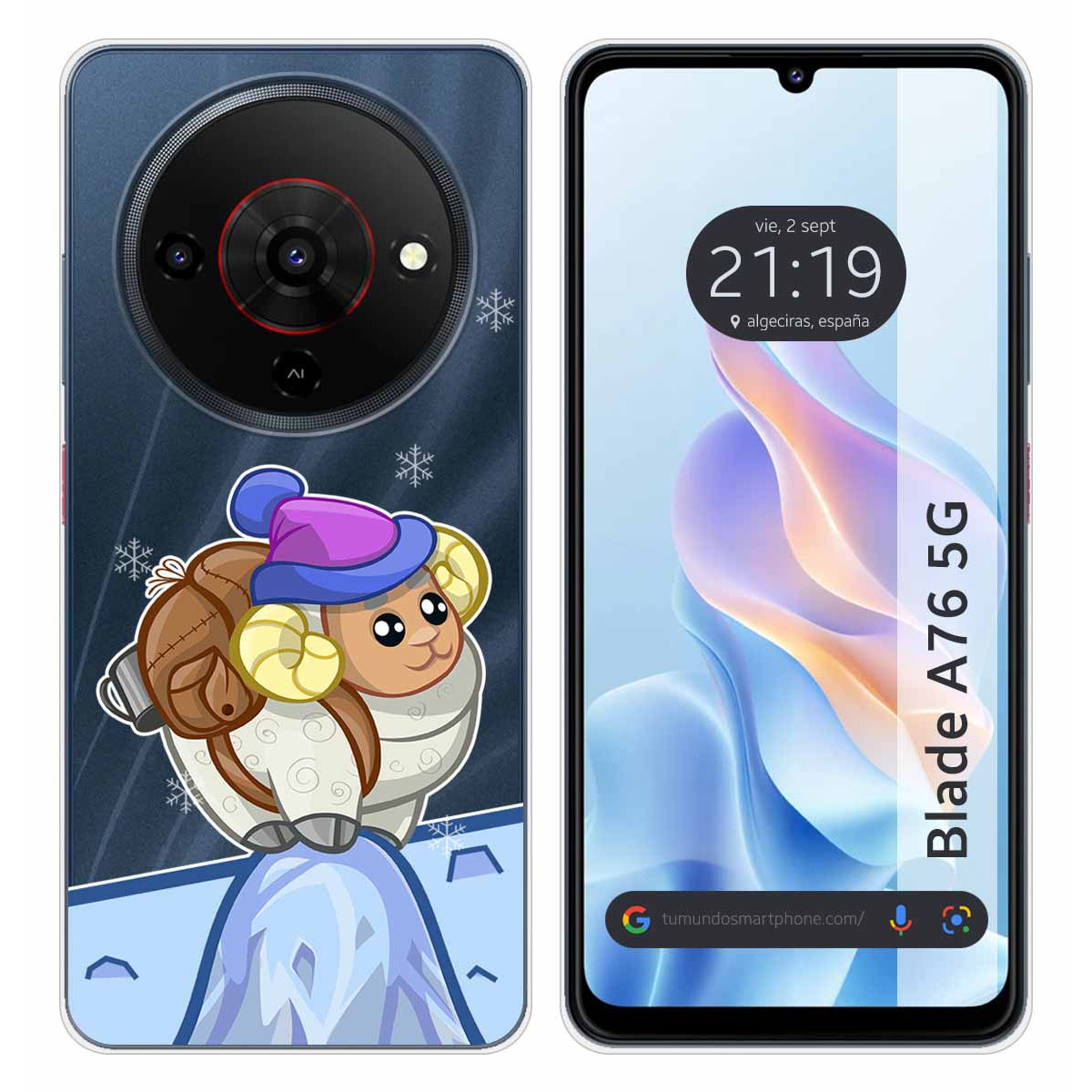 Funda Silicona Transparente para Zte Blade A76...